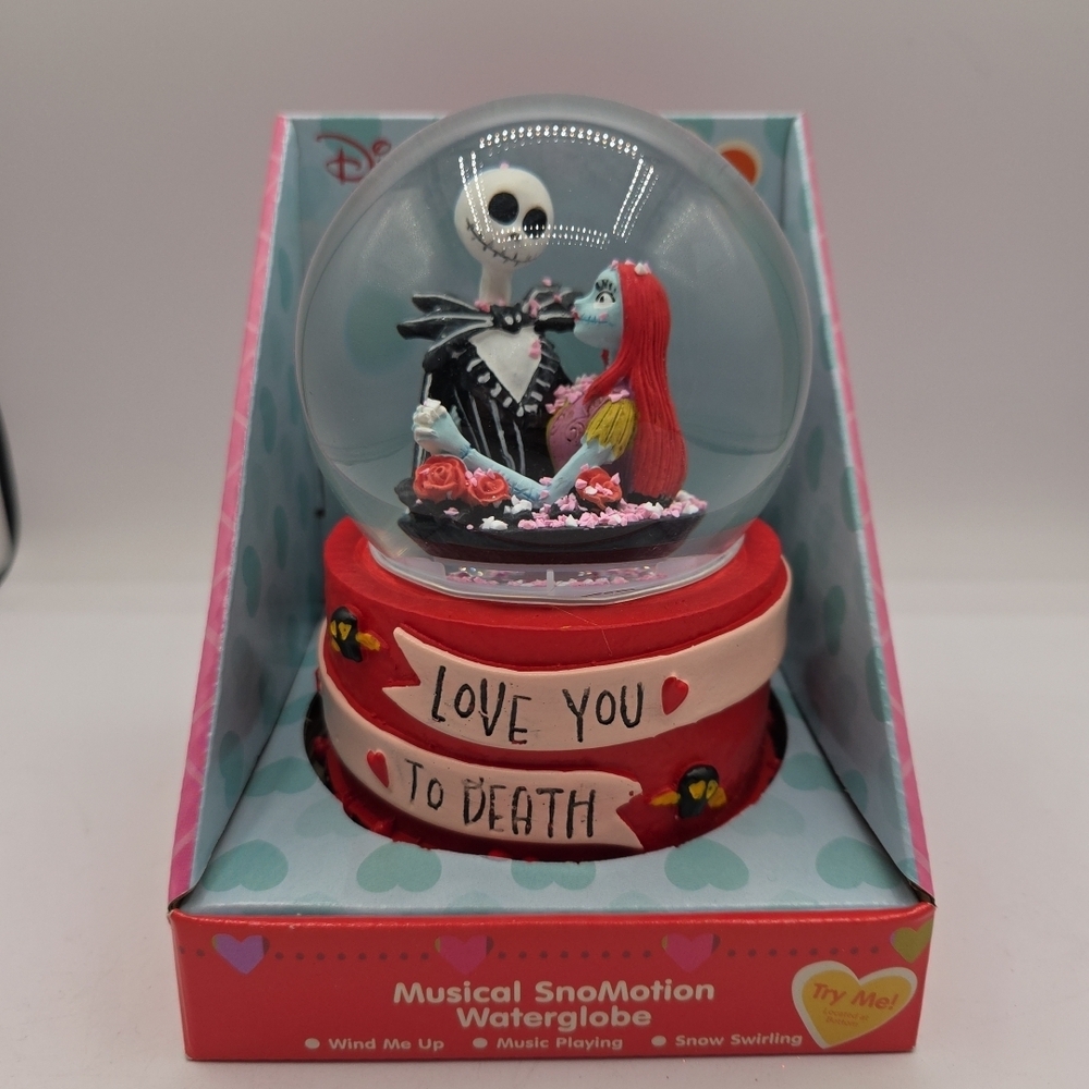 Disney Musical Snow Globe with Jack and Sally